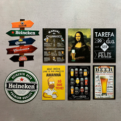 KIT 8 PLACAS CERVEJAS FRASES CHURRASCO SETA - comprar online