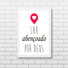 PLACA LAR ABENÇOADO - comprar online