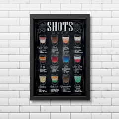 PLACA SHOTS DRINKS - comprar online