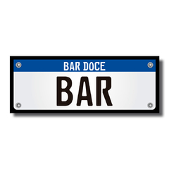 PLACA DOCE BAR 40x15 cm