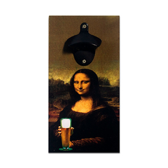 ABRIDOR DE GARRAFAS MONALISA BEER COM IMÃ 25x13 cm