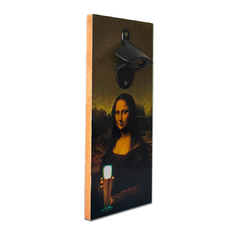 ABRIDOR DE GARRAFAS MONALISA BEER COM IMÃ 25x13 cm - comprar online