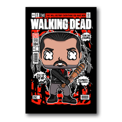 PLACA ILUSTRAÇÃO NEGAN THE WALKING DEAD FUNKO