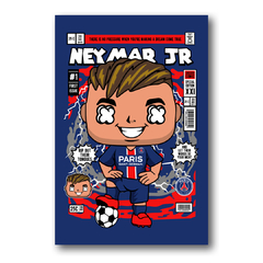 PLACA ILUSTRAÇÃO NEYMAR JR FUNKO