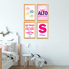 Kit 4 Placas Elefante (PERSONALIZADO) - comprar online