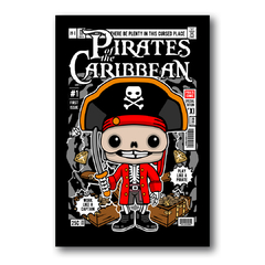 PLACA ILUSTRAÇÃO PIRATAS DO CARIBE FUNKO