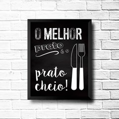 PLACA O MELHOR PRATO - comprar online