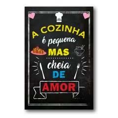 PLACA COZINHA CHEIA DE AMOR