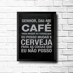 PLACA CAFÉ E CERVEJA - comprar online