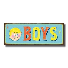 PLACA BOYS 40x15 cm - comprar online