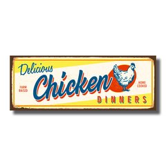 PLACA CHICKEN 40x15 cm na internet