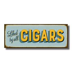 PLACA CIGARS 40x15 cm - comprar online