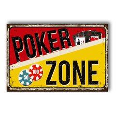 PLACA POKER ZONE