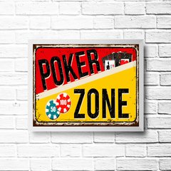 PLACA POKER ZONE na internet