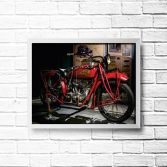 PLACA MOTO INDIAN - Art Print Decorações