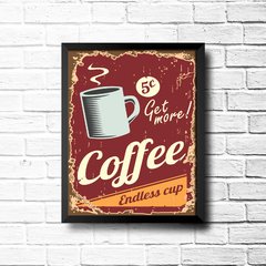 PLACA MORE COFFEE - comprar online