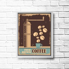 PLACA BREWED COFFEE - Art Print Decorações