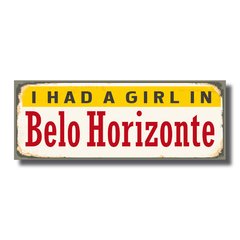 PLACA BELO HORIZONTE 40x15 cm - comprar online