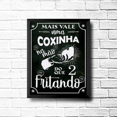 PLACA FRASE COXINHA - comprar online