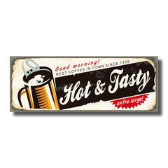 PLACA HOT & TASTY 40x15 cm - comprar online