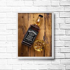 PLACA JACK E COPO - Art Print Decorações