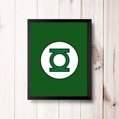 PLACA LANTERNA VERDE - Art Print Decorações