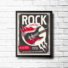 PLACA ROCK CONCERT - comprar online