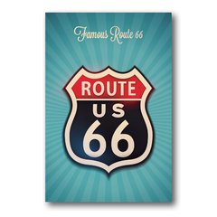 PLACA ROUTE 66 US