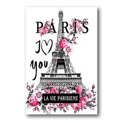 PLACA I LOVE PARIS