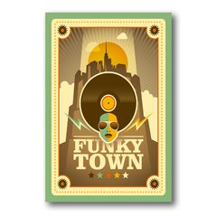 PLACA FUNKY TOWN