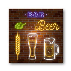 PLACA LIGHTS BEER