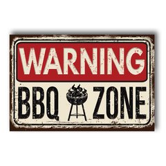 PLACA BBQ ZONE