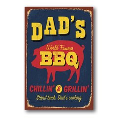 PLACA DAD'S BBQ