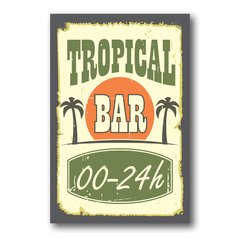 PLACA TROPICAL BAR