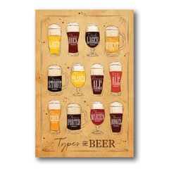 PLACA TYPES OF BEER 2