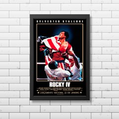 PLACA FILME ROCKY - comprar online