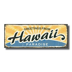 PLACA HAWAII 40x15 cm - comprar online