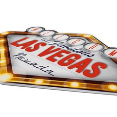 PLACA RECORTE LAS VEGAS 35x23 cm - comprar online