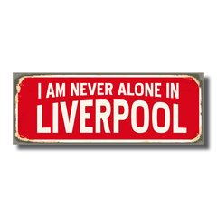 PLACA LIVERPOOL 40x15 cm - comprar online