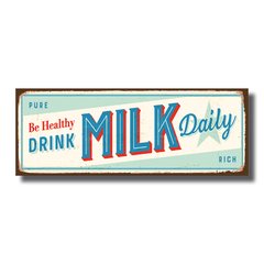 PLACA MILK 40x15 cm - comprar online