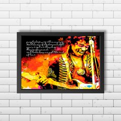 PLACA MÚSICA JIMMY HENDRIX - comprar online