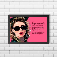 PLACA MÚSICA MADONNA - comprar online