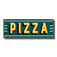 PLACA PIZZA 40x15 cm - comprar online