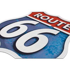 PLACA RECORTE ROUTE 66 30x30 cm - comprar online