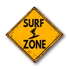 PLACA SURF ZONE - comprar online