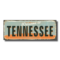 PLACA TENNESSEE 40x15 cm - comprar online