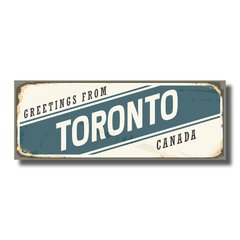 PLACA TORONTO 40x15 cm - comprar online