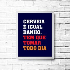 PLACA CERVEJA TODO DIA - comprar online