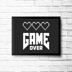 PLACA GAME OVER - comprar online