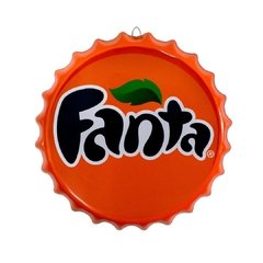 PLACA TAMPA DE GARRAFA DECORATIVA FANTA 35 cm - comprar online